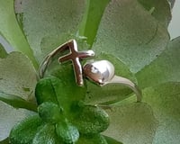 Image 2 of Cross & Heart Ring