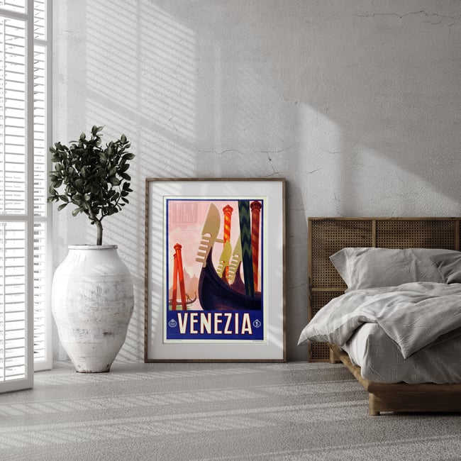 Venezia | Venice | 1928 | Vintage Travel Poster | Wall Art Print | Home Decor