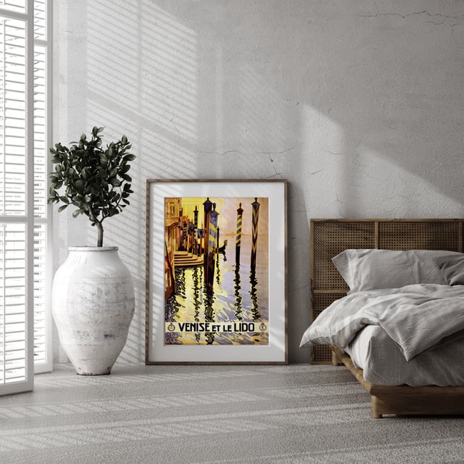 Venise et le Lido | Vittorio Grassi | 1920 | Vintage Travel Poster | Wall Art Print | Home Decor