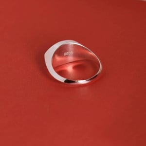 Image of MINDEYE solid framed 950 silver signet ring