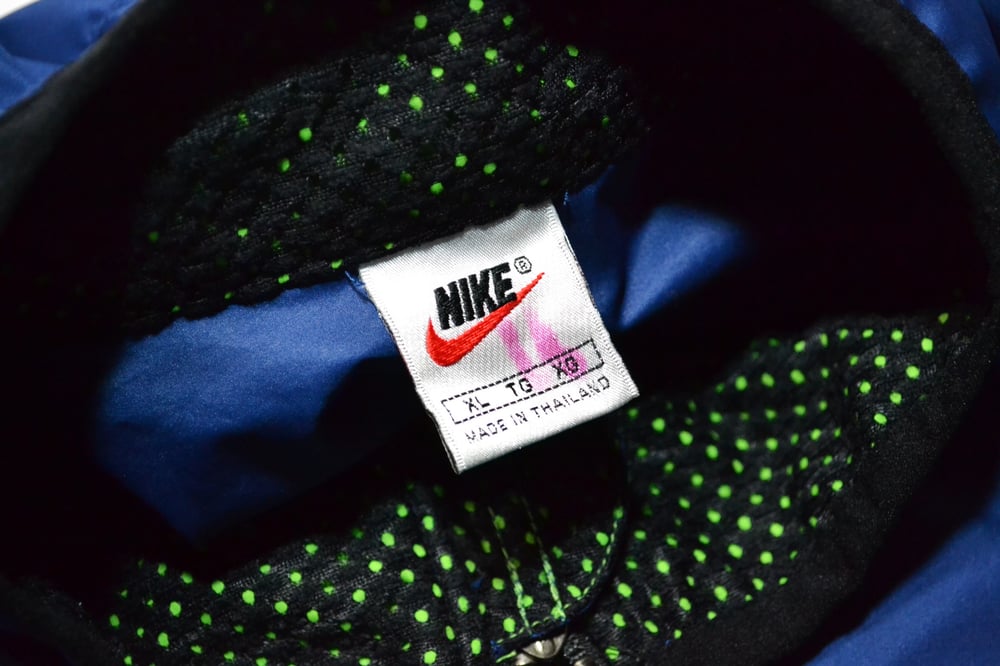 Image of Vintage 1990's Nike Air Climafit Scream Green 3M Windbreaker Jacket Sz.XL