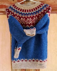 Image 4 of Afmæli - Icelandic wool sweater - Lapis blue - Ready to ship