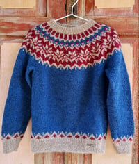 Image 1 of Afmæli - Icelandic wool sweater - Lapis blue - Ready to ship