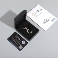 Image 2 of Moissanite Letter Pendant