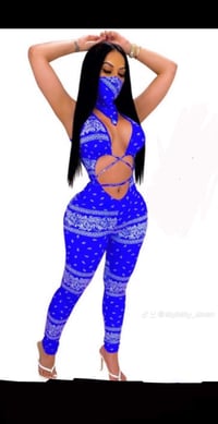 Image 3 of  Baddie Bandana Cutout Jumpsuit 
