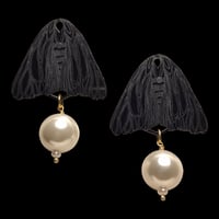 Image 1 of MOTH Earring with Pearls.