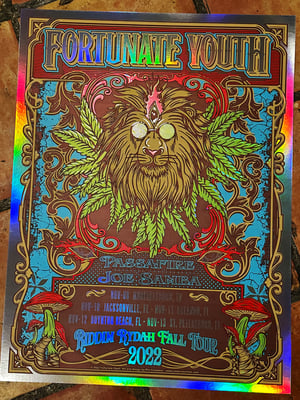 Image of Fortunate Youth Gig Poster - Signed and Numbered Artist Print