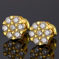 Image 1 of Moissanite Diamond Earrings