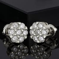 Image 2 of Moissanite Diamond Earrings