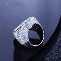 Image 5 of Big Money Sign Moissanite Ring