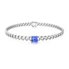 Blue Star Princess-cut Ceylon Sapphire Chain Bracelet  (0.65 carats total weight)
