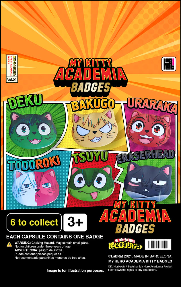 Image of My Hero Academia Kitty Badges - Random Gacha