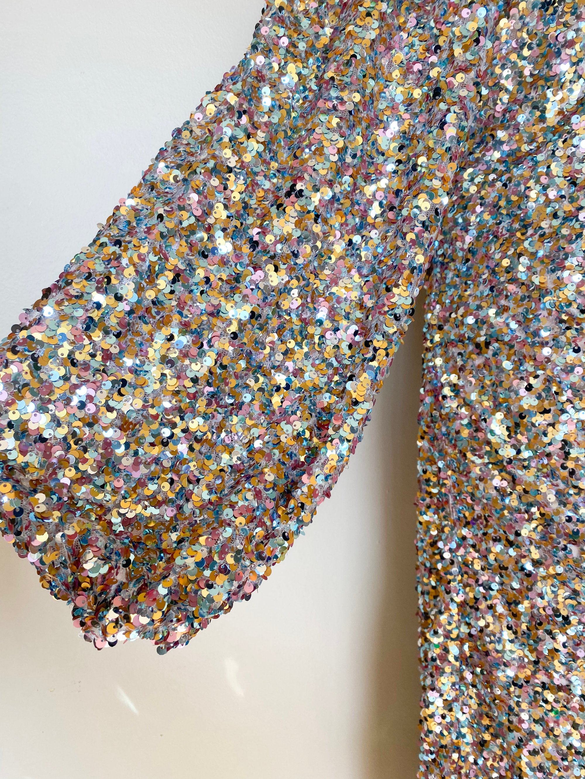 Modern River Island Ruched Sequins Dress W/Slit | Golden Bird Boutique Modern River Island Ruched Sequins Dress W/Slit | Golden Bird Boutique