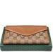Image of Vtg. Gucci Tan Leather/Monogram Continental Wallet