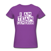 Image of Purple #TEAMCAMERON Girls T-Shirt by American Apparel