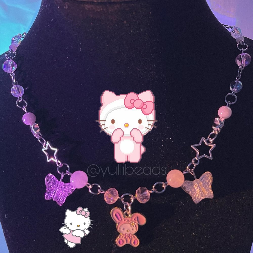 Image of Hello Kitty Bunny Necklace