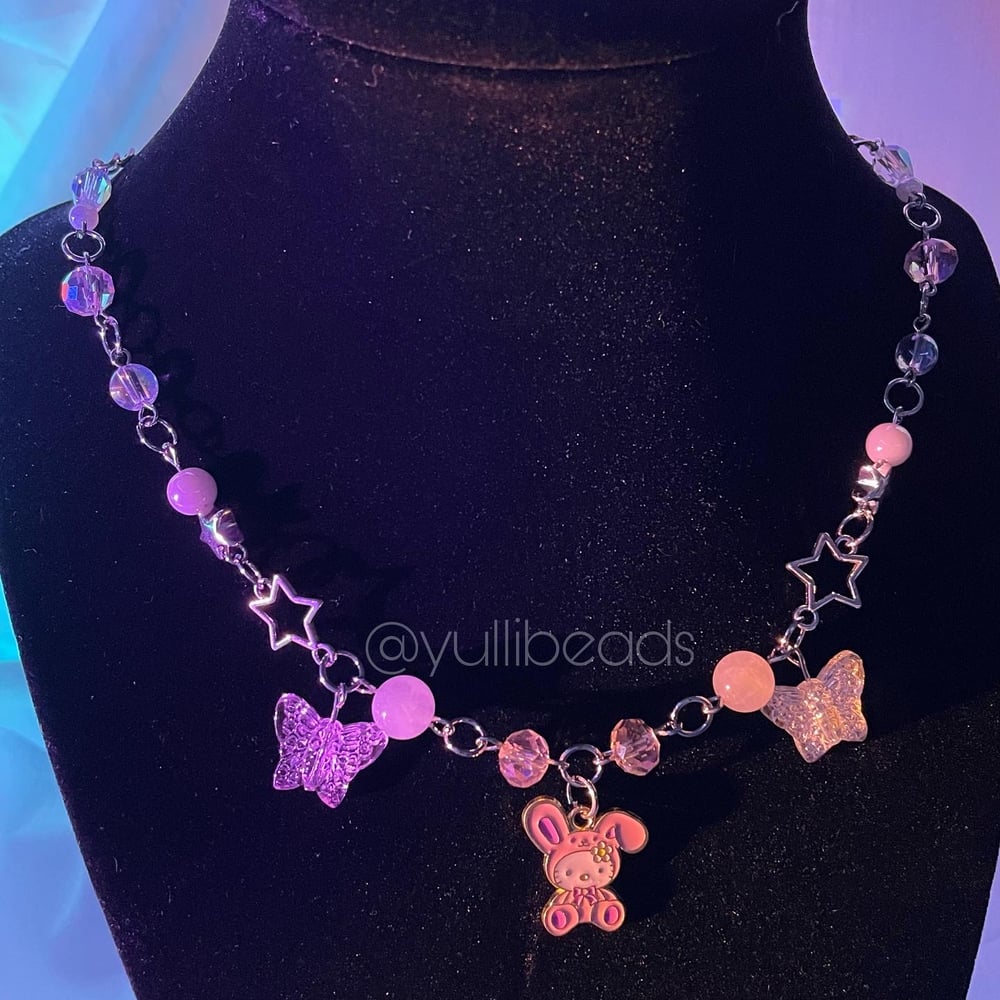 Image of Hello Kitty Bunny Necklace