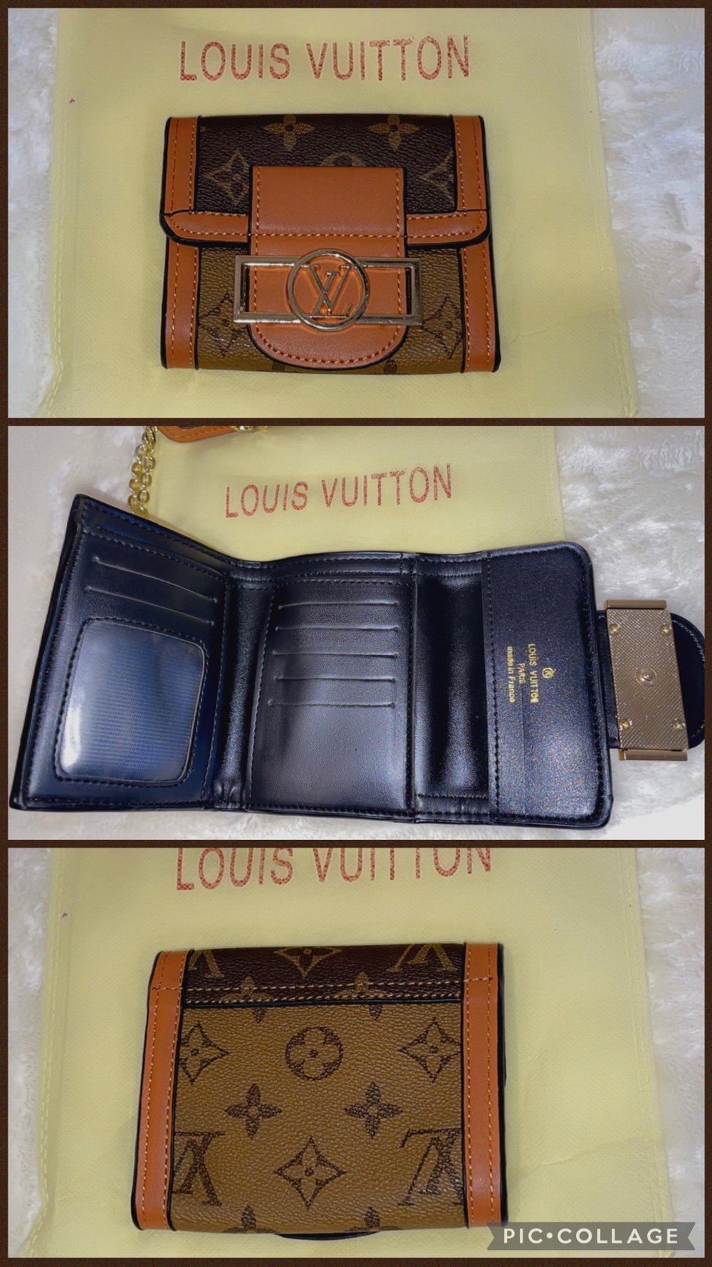 lv two tone wallet