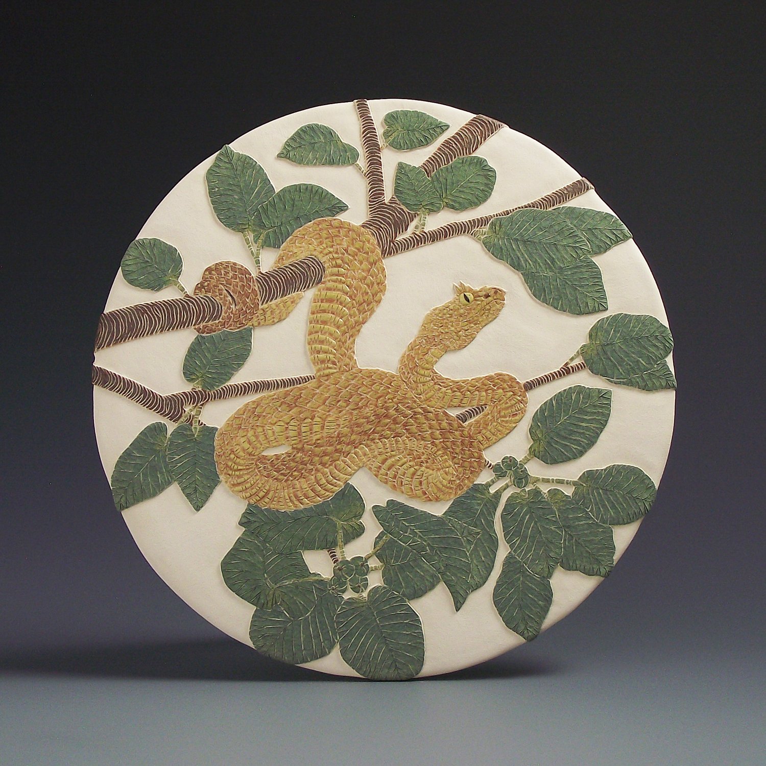 Image of Eyelash pit viper art card