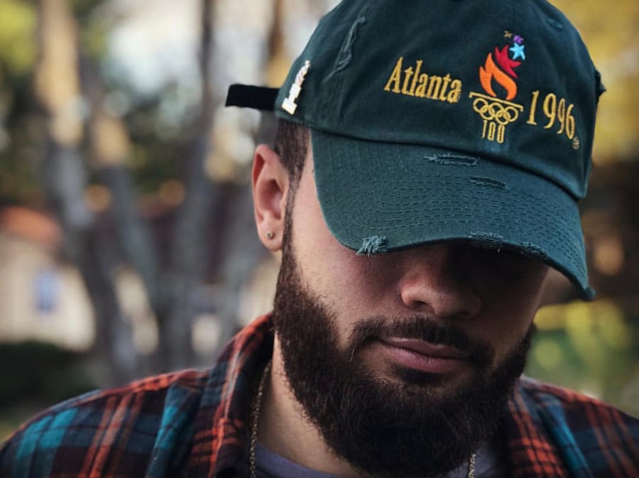 Image of Forest Green Distressed Atlanta 1996 Olympic Dad Cap Hat Embroidered. 