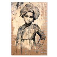 Image 1 of Original Painting "Le petit sultan" - 50x70 cm