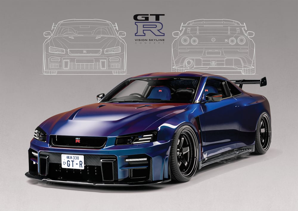 Image of Nissan GT-R Vision Skyline Concept Poster Print