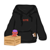 Coeurgui "CITÉ." Hoodie. [NOIR]