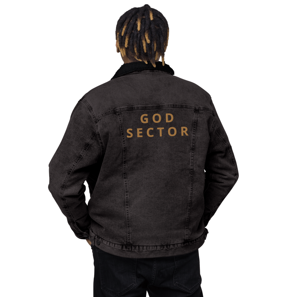 God Sector | Unisex Denim Sherpa Jacket