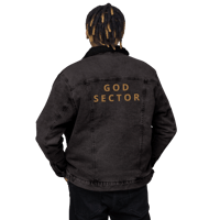 Image 5 of God Sector | Unisex Denim Sherpa Jacket