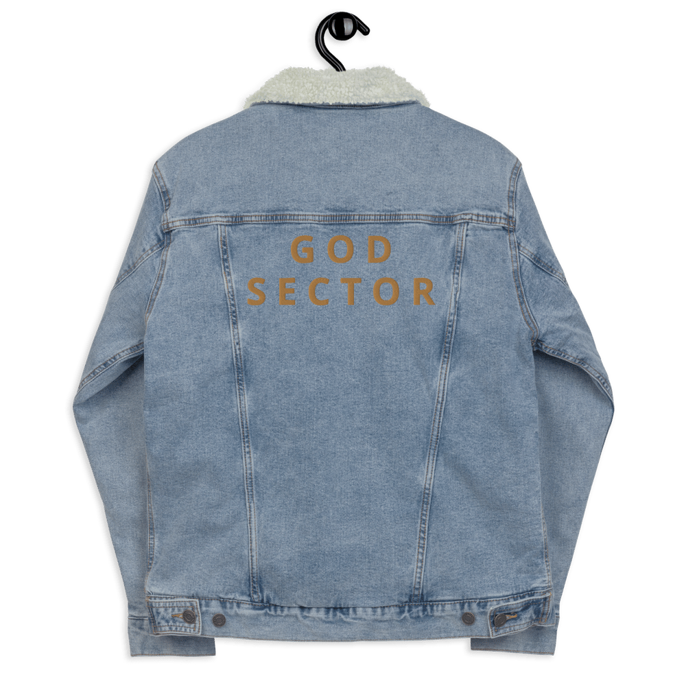 God Sector | Unisex Denim Sherpa Jacket