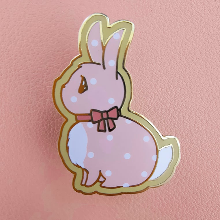 Pink Cookie Bun HARD ENAMEL PIN