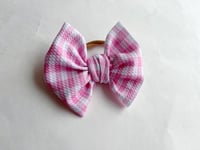 Image 1 of Pink Plaid | bow
