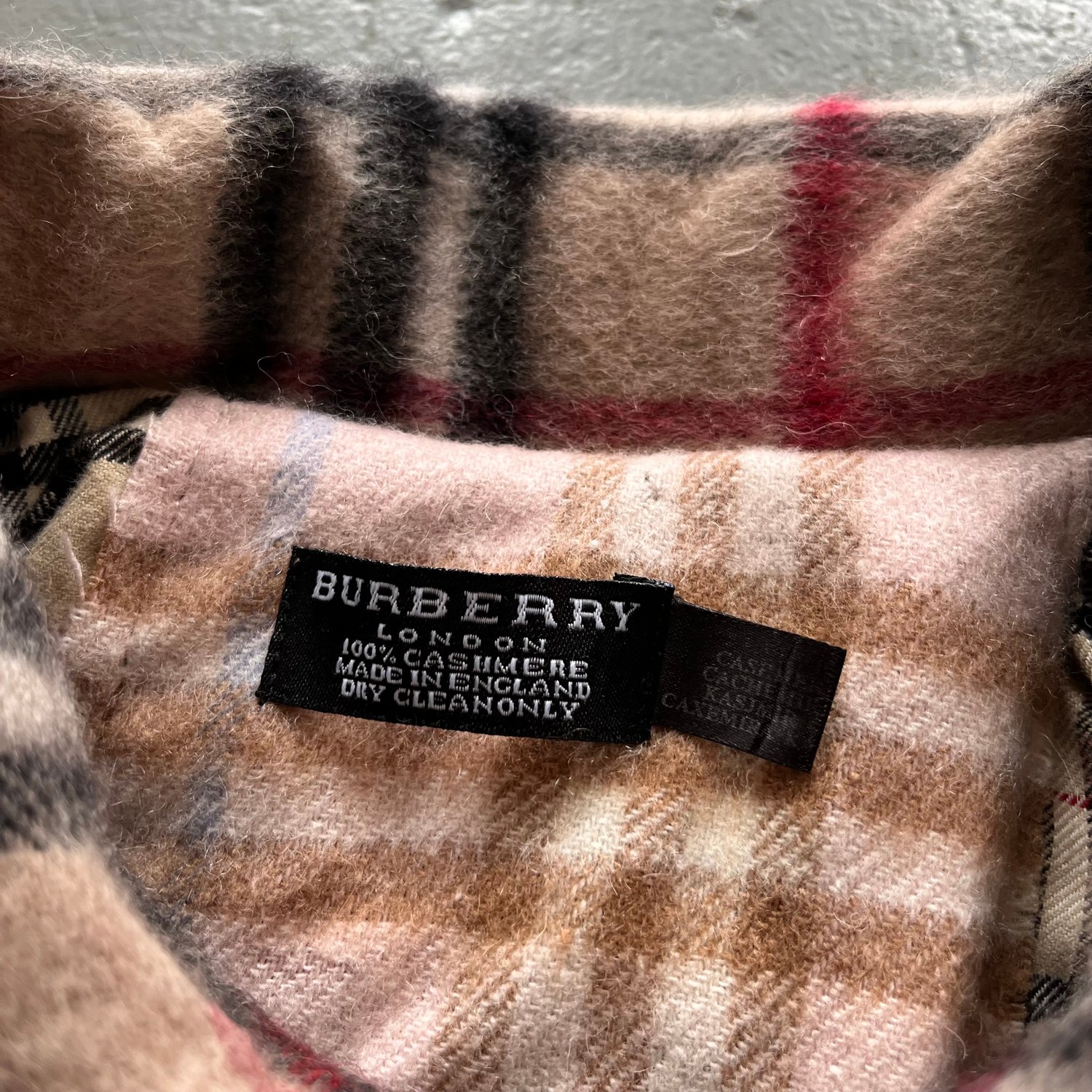 Image of Vintage Burberry rework scarf jacket size medium 