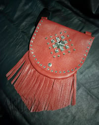 Image 3 of Hellbent Acacia Red Leather Hip Bag