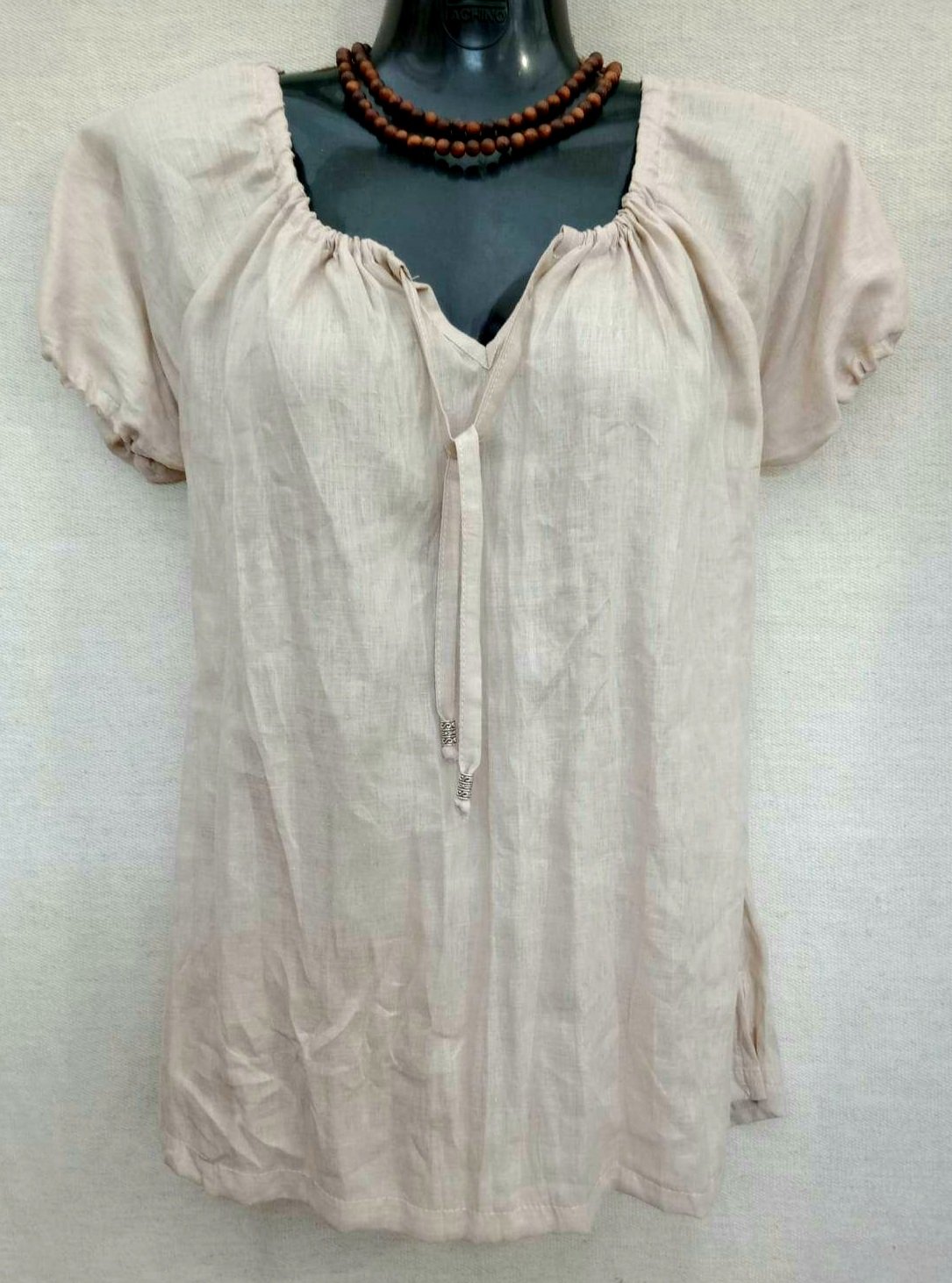 Short sleeve peasant sales blouse