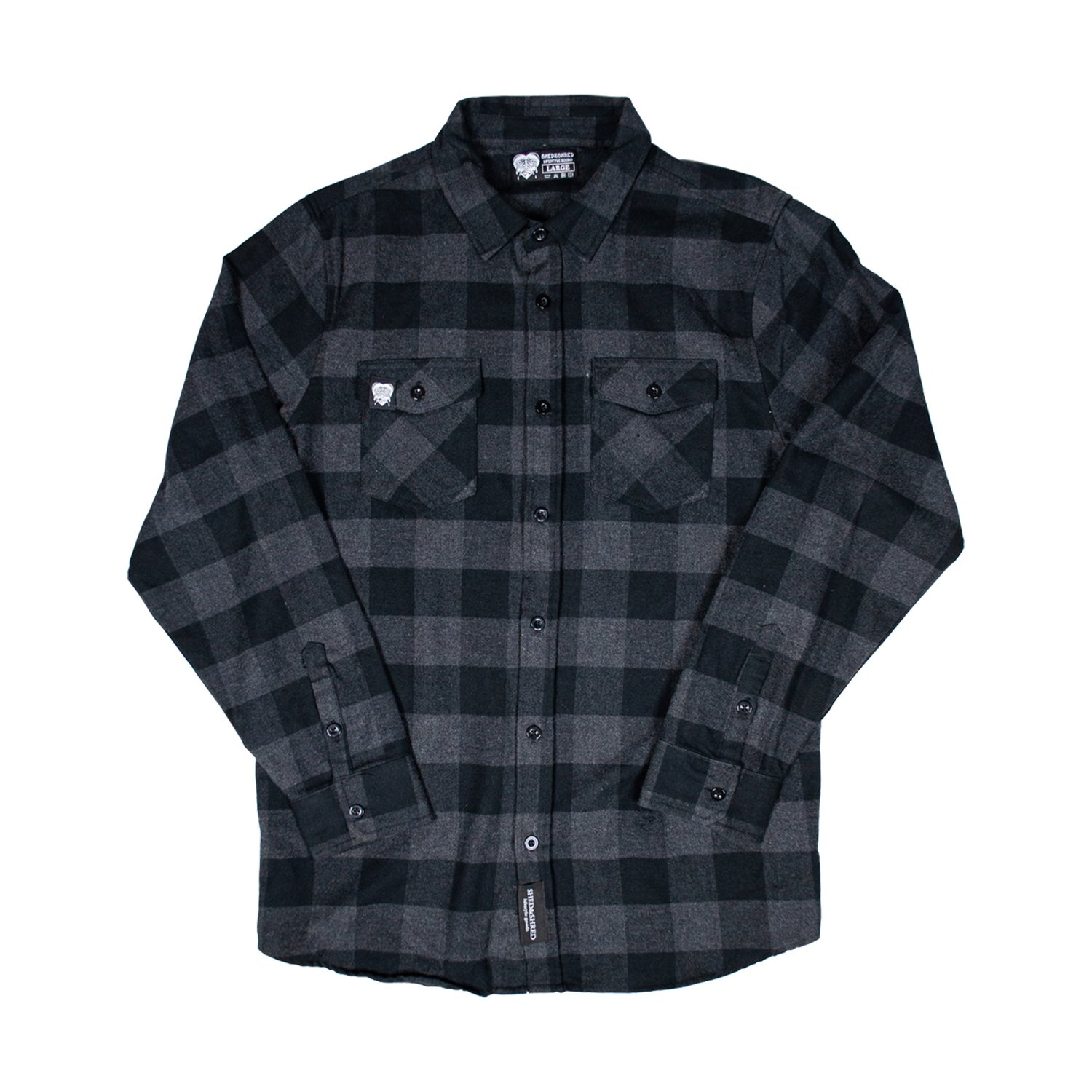Legacy Flannel Shirt ( Charcoal) | Shed & Shred Studios