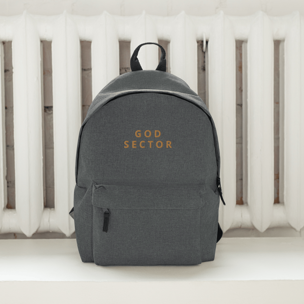 God Sector | Embroidered Backpack