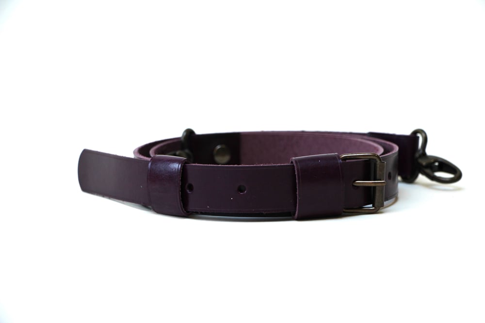 Image of Julienne mini black/aubergine belt