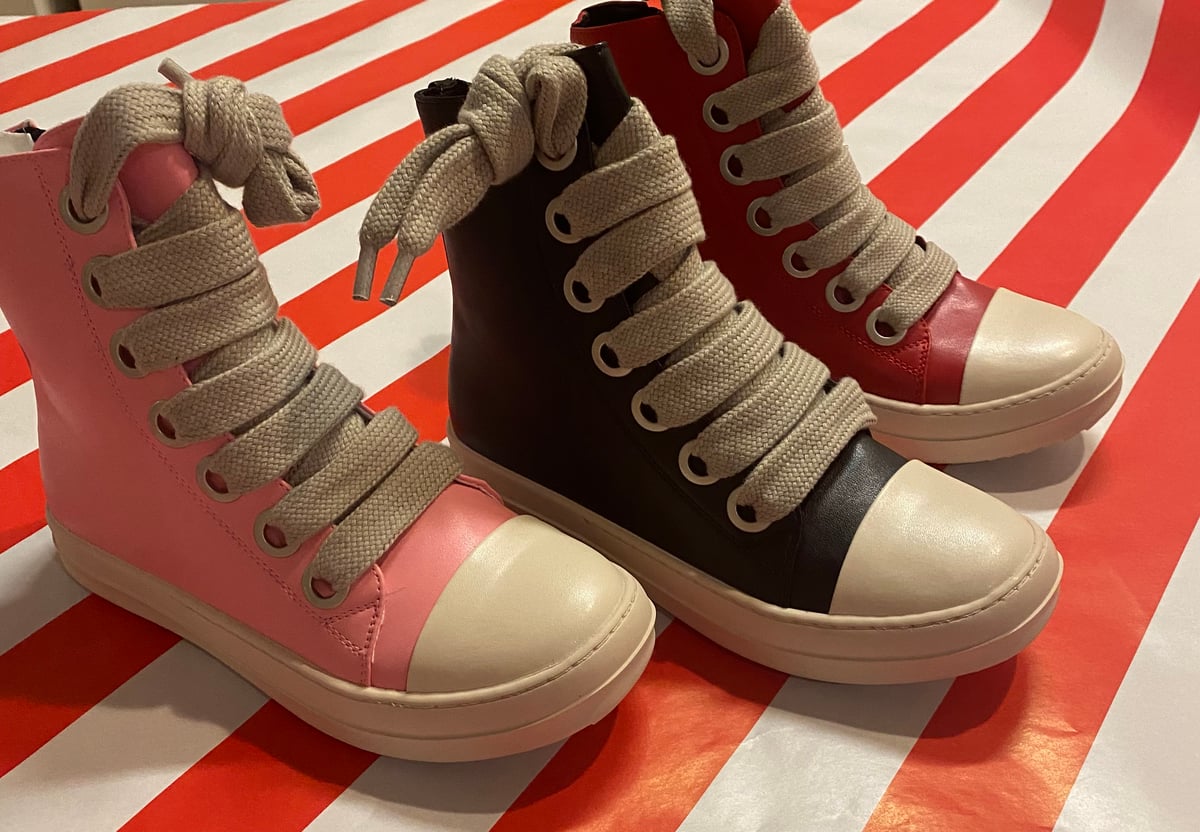 Ric Owens Thick shoe string boots agirlsbestfriend