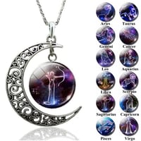 Zodiac Signs Moon Necklace