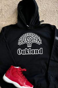 Image 1 of OAKLAND TOWN TREE All white HOODIE $40 T - SHIRT $20