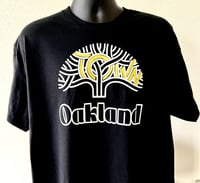 Image 2 of OAKLAND TOWN TREE white and yellow T-SHIRT $20/ HOODIE $40