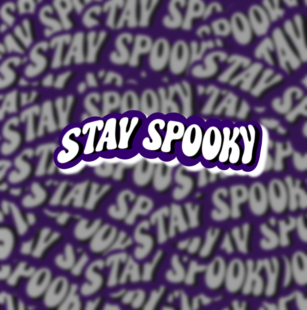 Image of stay spooky sticker
