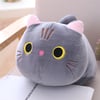 Soft Grey Cat Cartoon Pillow Plushy