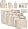 8 Pcs Travel Storage Bag Luggage Box Packaging Set Storage Box Portable Luggage Storage Bag Clo