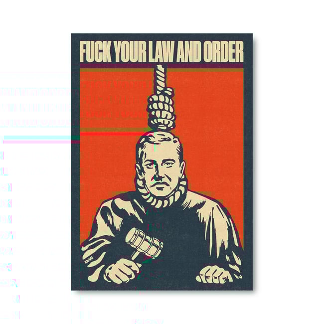 LAW AND ORDER A2 POSTER PRINT