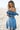 Lust Frilled Neck Denim Dress