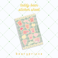 Teddy Bear Sticker Sheet
