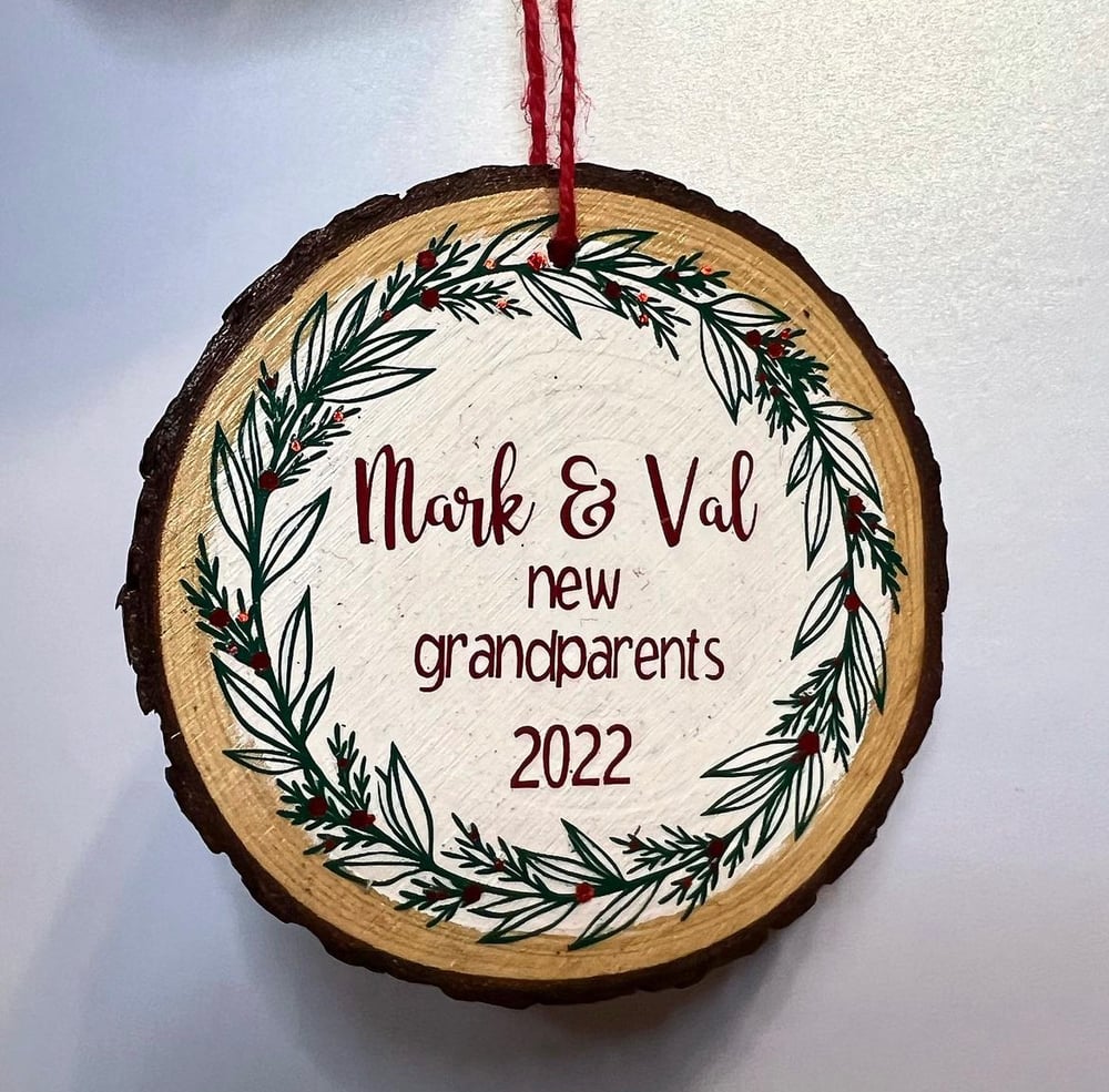Image of Custom Wood-Painted Ornaments