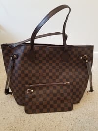 Image 1 of Louis Vuitton Neverfull Damier Ebene MM Tote